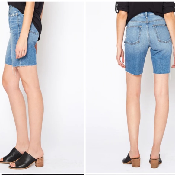 NWT NoEnd Muse Denim Shorts In Coast - Picture 8 of 9